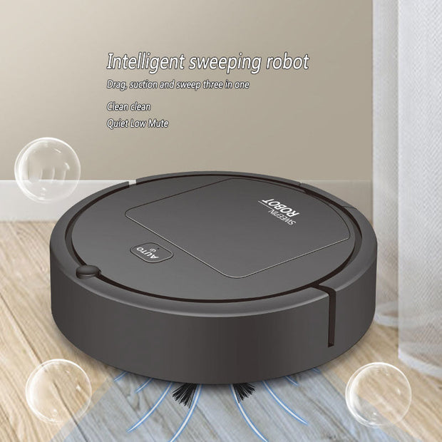 Smart robot vacuum cleaner with intelligent sweeping, suction, and quiet operation for tile and hardwood floors