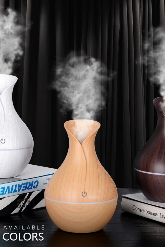 Ultrasonic Cool Mist Wood Grain Humidifier