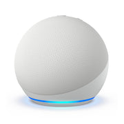 Alaxe Mini Bluetooth Speaker with compact spherical design, stylish cloth cover, and blue LED light base