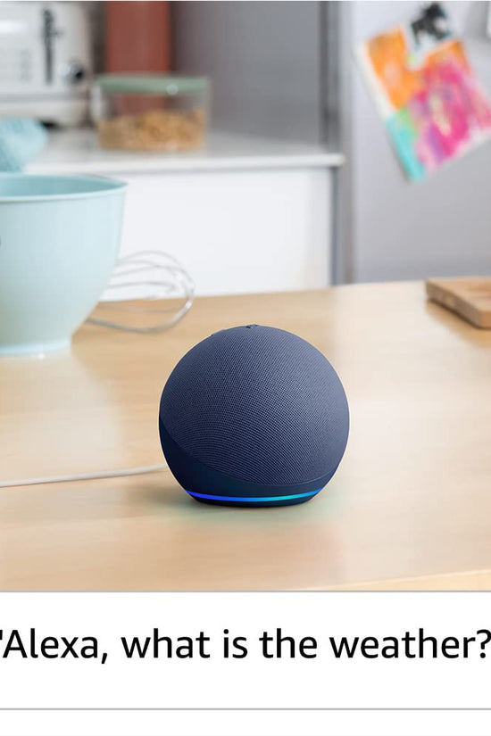 Alaxe Mini Bluetooth Speaker compact wireless speaker with heavy subwoofer and stylish cloth cover on kitchen counter