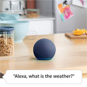 Alaxe Mini Bluetooth Speaker compact wireless speaker with heavy subwoofer and stylish cloth cover on kitchen counter