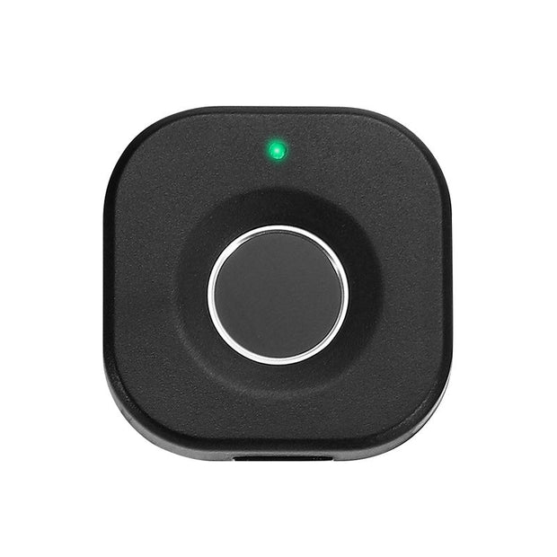 Smart fingerprint cabinet lock with biometric access and matte black finish for secure keyless entry