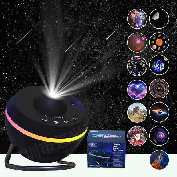 space ball projector casting stars in room