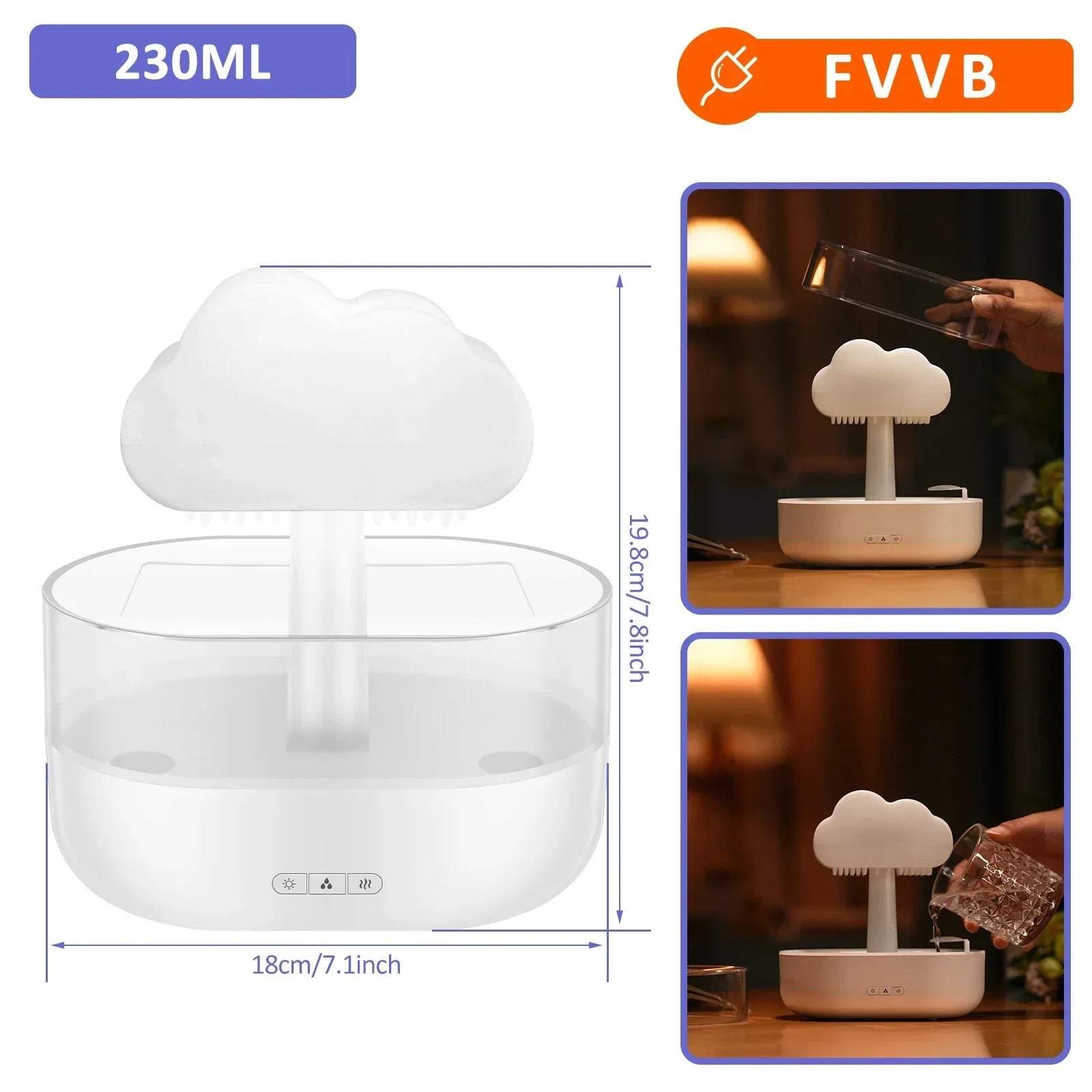 Rain Cloud Humidifier Water Drip