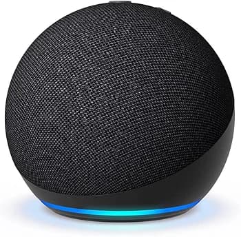 Alaxe Mini Bluetooth Speaker compact round wireless speaker with cloth cover and blue LED light