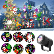 LED Christmas Snowflake Projector